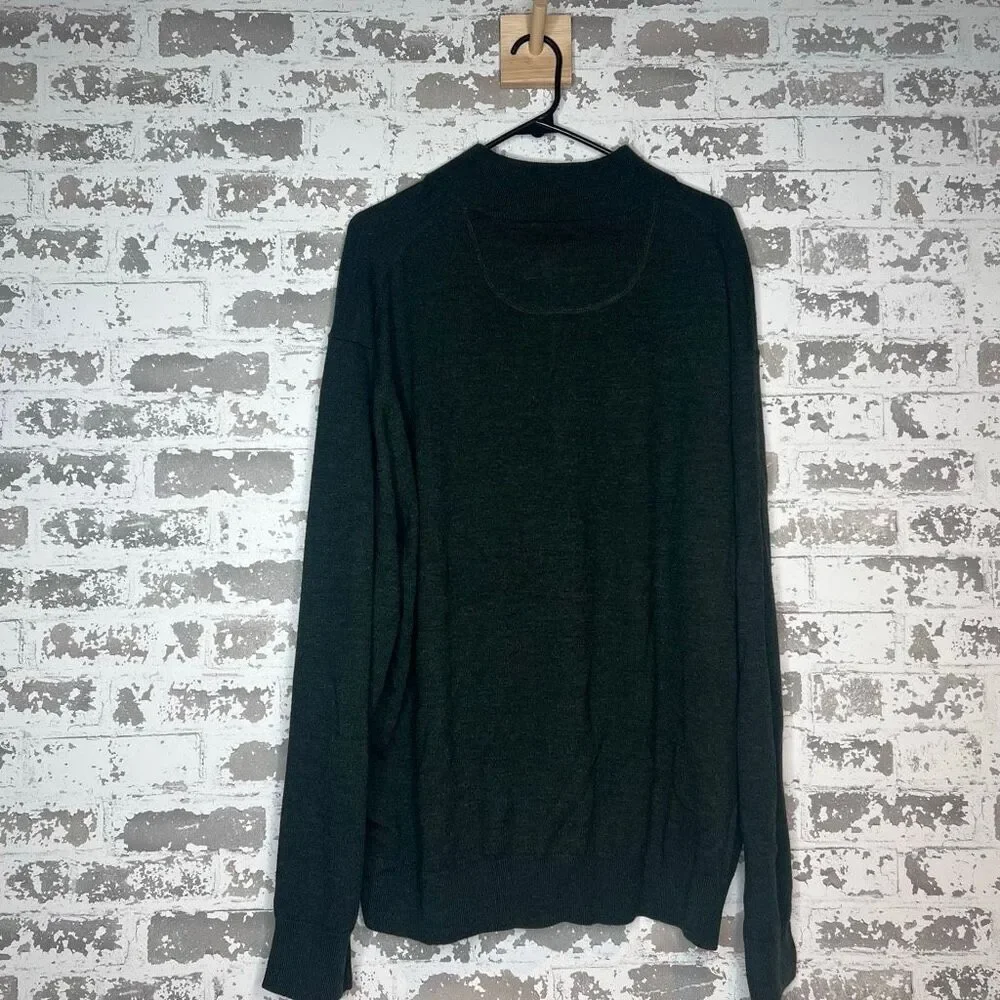 Vintage Orvis 100% merino wool long sleeve 1/4 zip